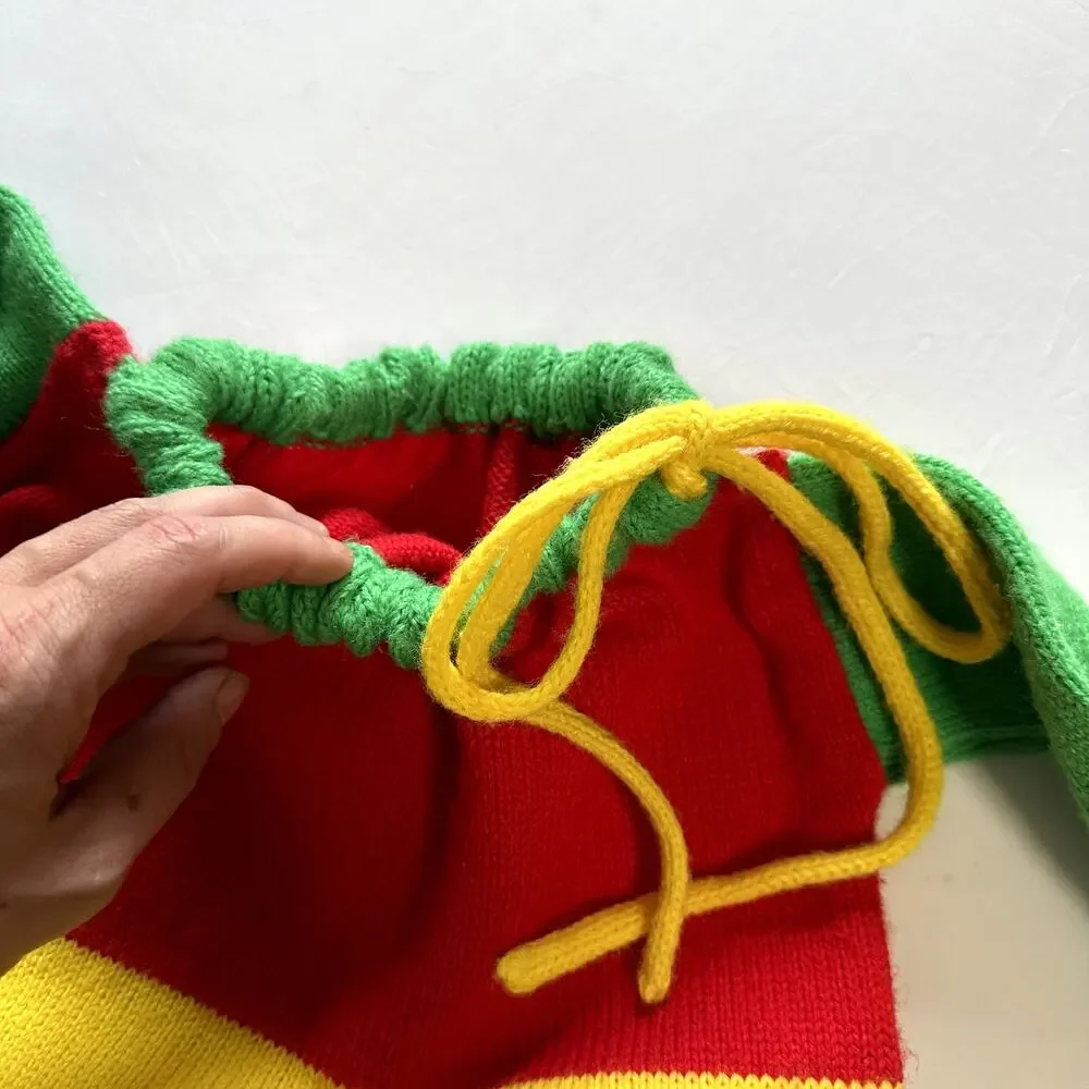 Vintage Handknit ColorBlock Bunting Sleep Sack